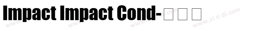 Impact Impact Cond字体转换